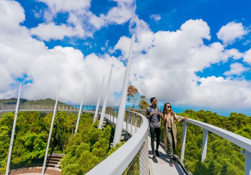 Delighting in the scenic views at The Habitat, Penang